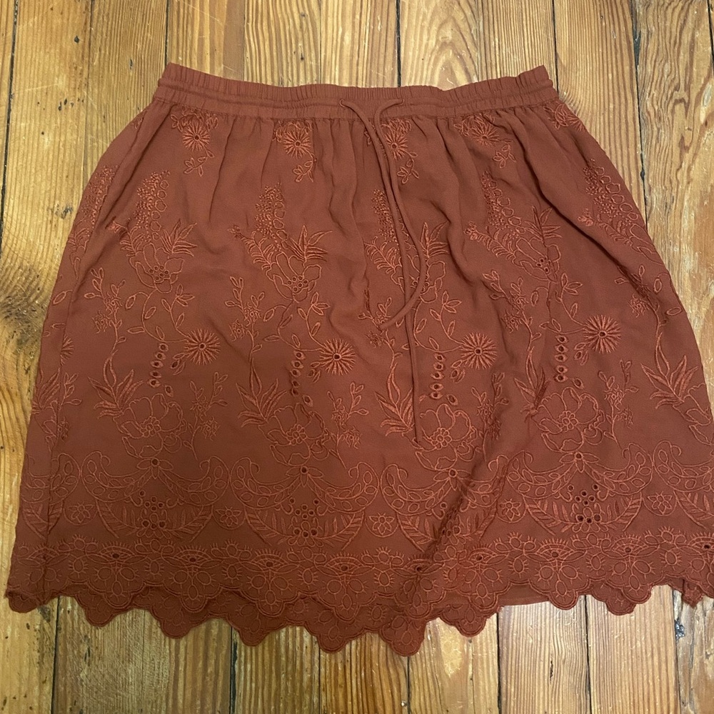 LOFT Burnt Orange Skirt Size S